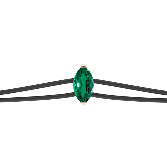 Bracelet cordon émeraude Lune de Miel - 2