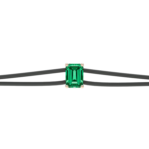 Bracelet cordon émeraude Lune de Miel - 3