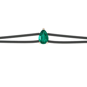 Bracelet cordon émeraude Lune de Miel - 4