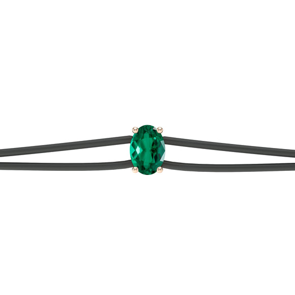 Bracelet cordon émeraude Lune de Miel - 5