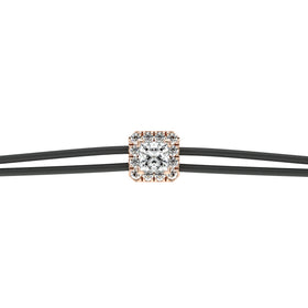 Bracelet cordon entourage diamant Coup de Foudre - 4