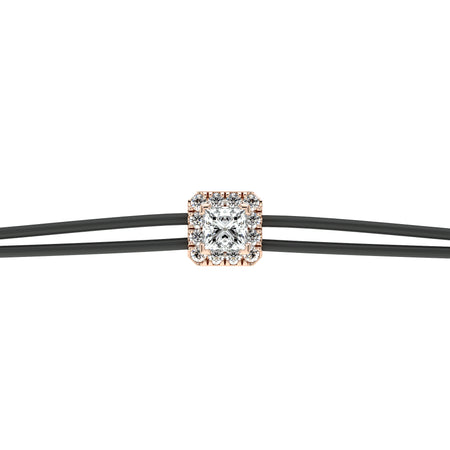 Bracelet cordon entourage diamant Coup de Foudre - 4
