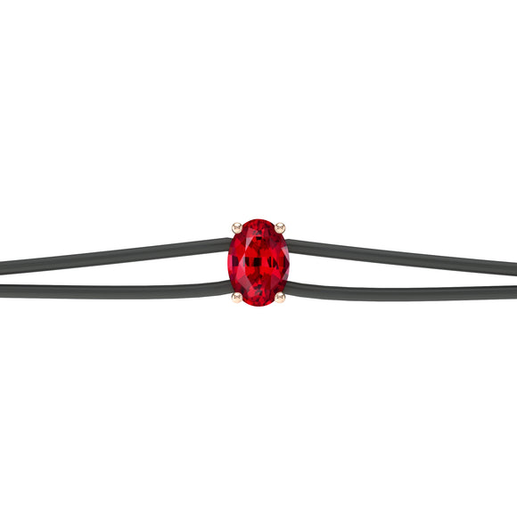 Bracelet cordon rubis Lune de Miel - 5