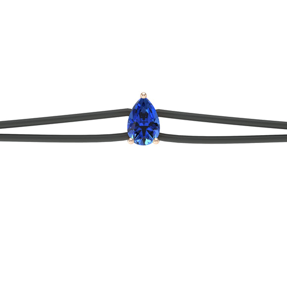 Bracelet cordon saphir Lune de Miel - 4