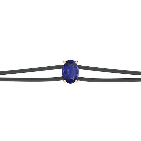 Bracelet cordon saphir Lune de Miel - 5