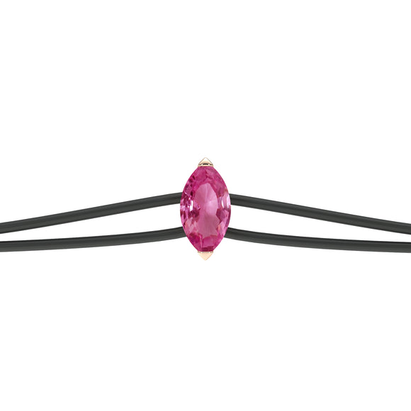 Bracelet cordon saphir rose Lune de Miel - 2