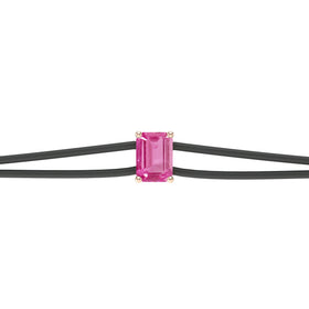 Bracelet cordon saphir rose Lune de Miel - 3