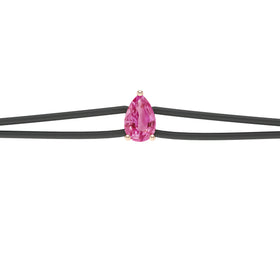 Bracelet cordon saphir rose Lune de Miel - 4