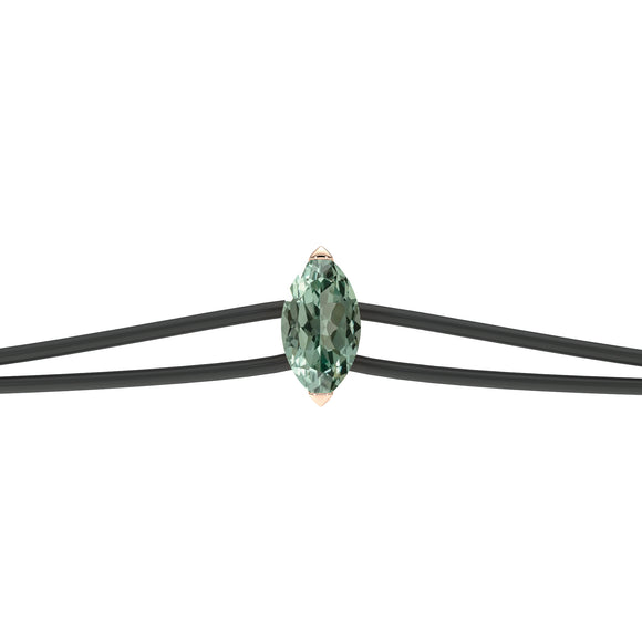Bracelet cordon saphir vert Lune de Miel - 2