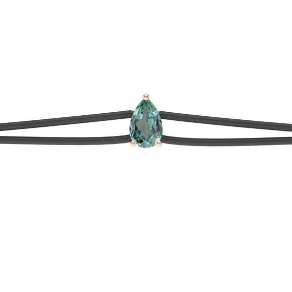 Bracelet cordon saphir vert Lune de Miel - 4