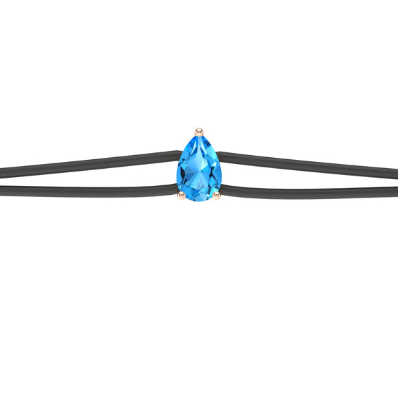 Bracelet cordon topaze Lune de Miel - 4
