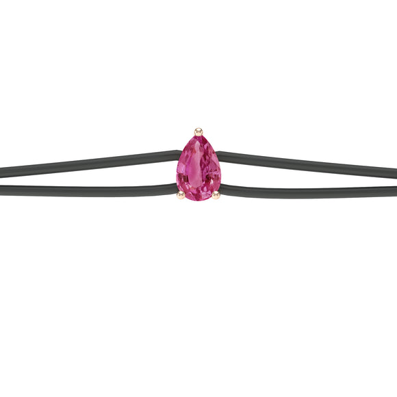 Bracelet cordon tourmaline Lune de Miel - 4