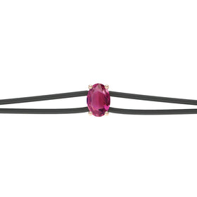 Bracelet cordon tourmaline Lune de Miel - 5