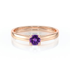 Solitaire améthyste Lune de Miel – 1