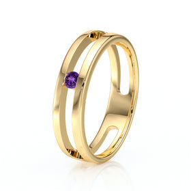 Solitaire améthyste Pour Toujours - 1