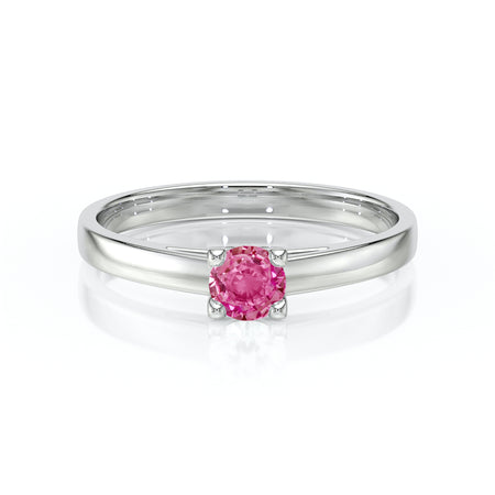 Solitaire saphir rose Lune de Miel – 1