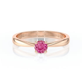 Solitaire saphir rose Lune de Miel – 2