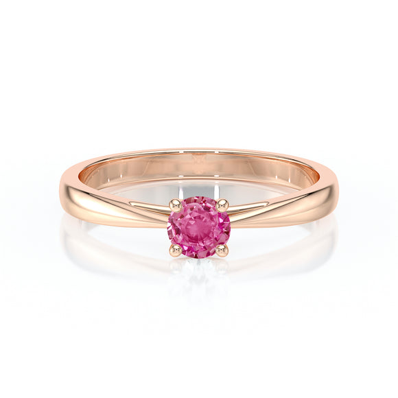 Solitaire saphir rose Lune de Miel – 2
