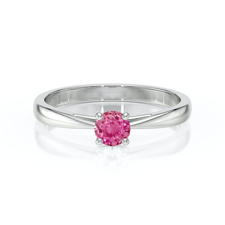 Solitaire saphir rose Lune de Miel – 2