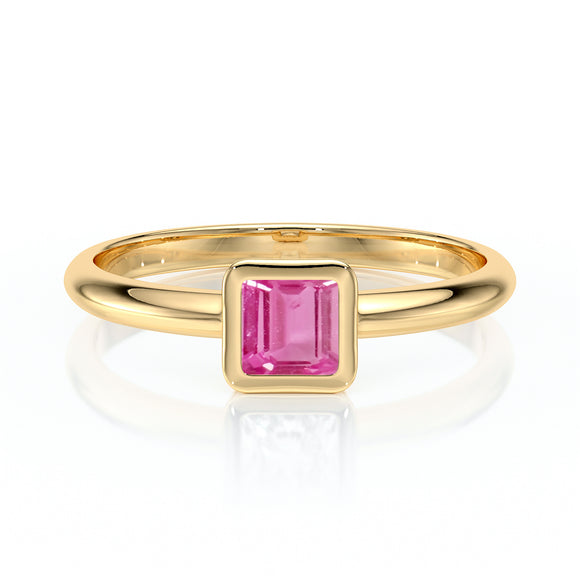 Solitaire saphir rose Nuit de Noces – 3