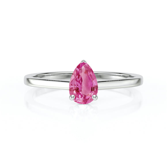 Solitaire saphir rose Une Promesse – 1