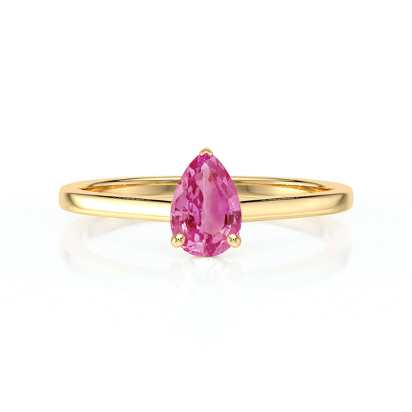 Solitaire saphir rose Une Promesse – 1