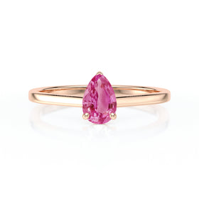 Solitaire saphir rose Une Promesse – 1