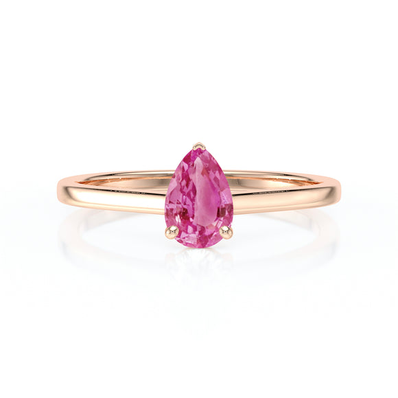 Solitaire saphir rose Une Promesse – 1