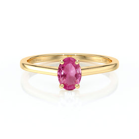 Solitaire saphir rose Une Promesse – 2