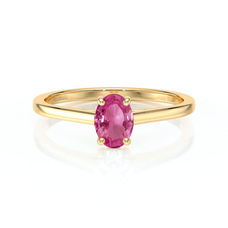 Solitaire saphir rose Une Promesse – 2