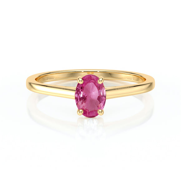 Solitaire saphir rose Une Promesse – 2