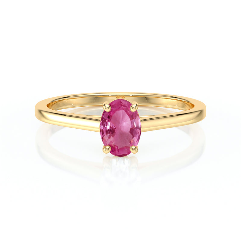 Solitaire saphir rose Une Promesse – 2