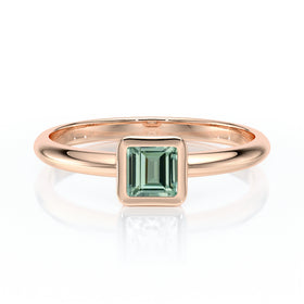 Solitaire saphir vert Nuit de Noces – 3