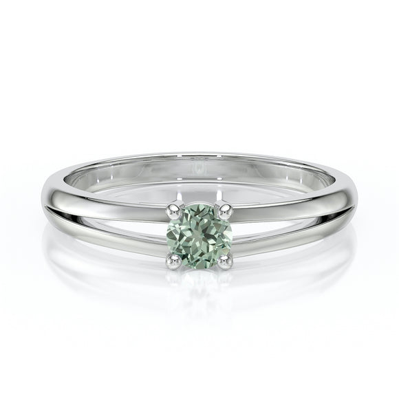 Solitaire saphir vert Lune de Miel - 14