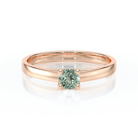 Solitaire saphir vert Lune de Miel – 1