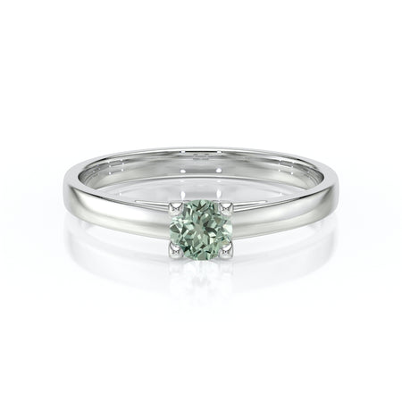 Solitaire saphir vert Lune de Miel – 1