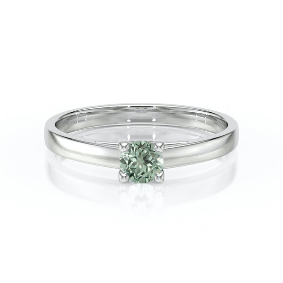 Solitaire saphir vert Lune de Miel – 1