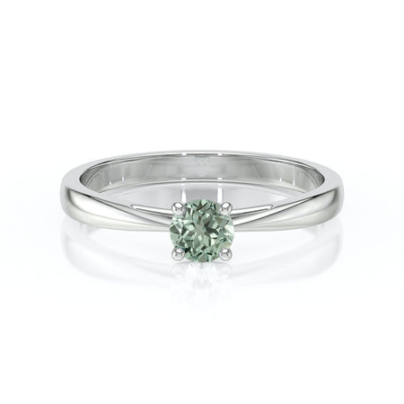 Solitaire saphir vert Lune de Miel – 2