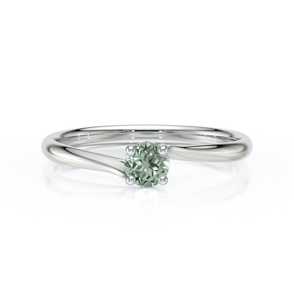 Solitaire saphir vert Mon Cœur - 1
