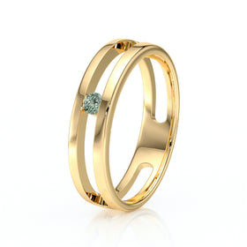 Solitaire saphir vert Pour Toujours - 1