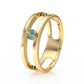 Solitaire saphir vert Pour Toujours - 5