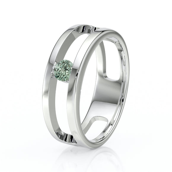 Solitaire saphir vert Pour Toujours - 5