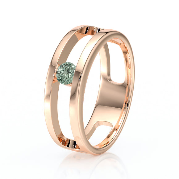 Solitaire saphir vert Pour Toujours - 5