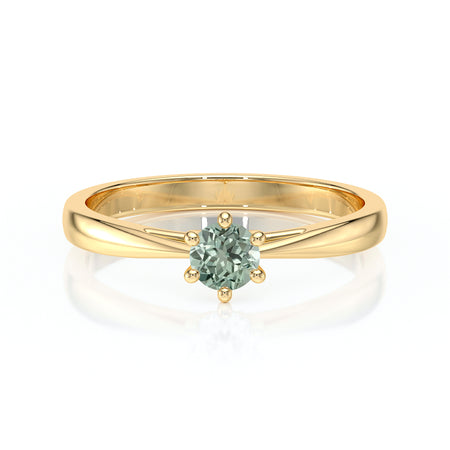 Solitaire saphir vert Premier Amour – 1