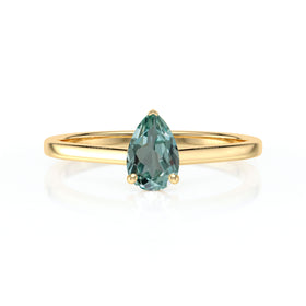 Solitaire saphir vert Une Promesse – 1