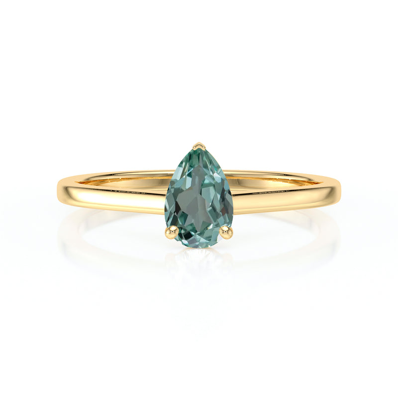 Solitaire saphir vert Une Promesse – 1