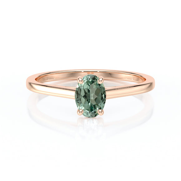 Solitaire saphir vert Une Promesse – 2