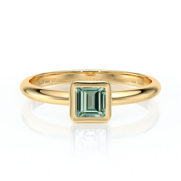 Solitaire saphir vert Nuit de Noces – 3