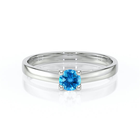 Solitaire topaze Lune de Miel – 1