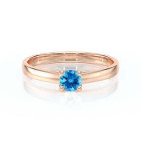 Solitaire topaze Lune de Miel – 1